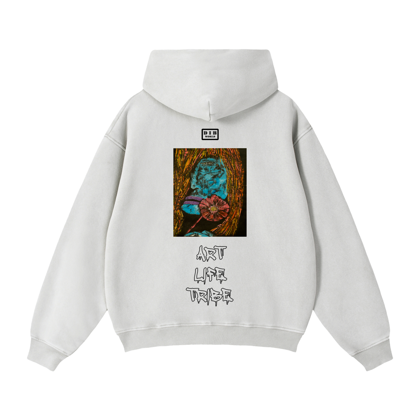H. Skywalker Art Life Tribe Zip-Through Boxy Fleece Hoodie