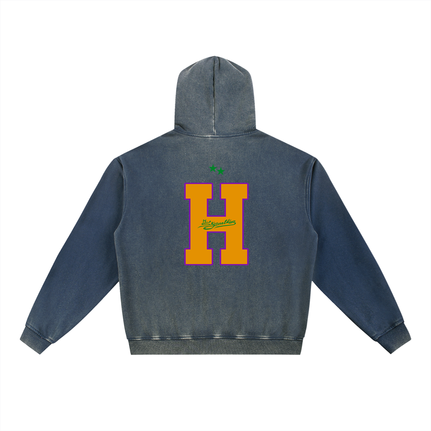 H. Skywalker letterman Vintage Washed Hoodie
