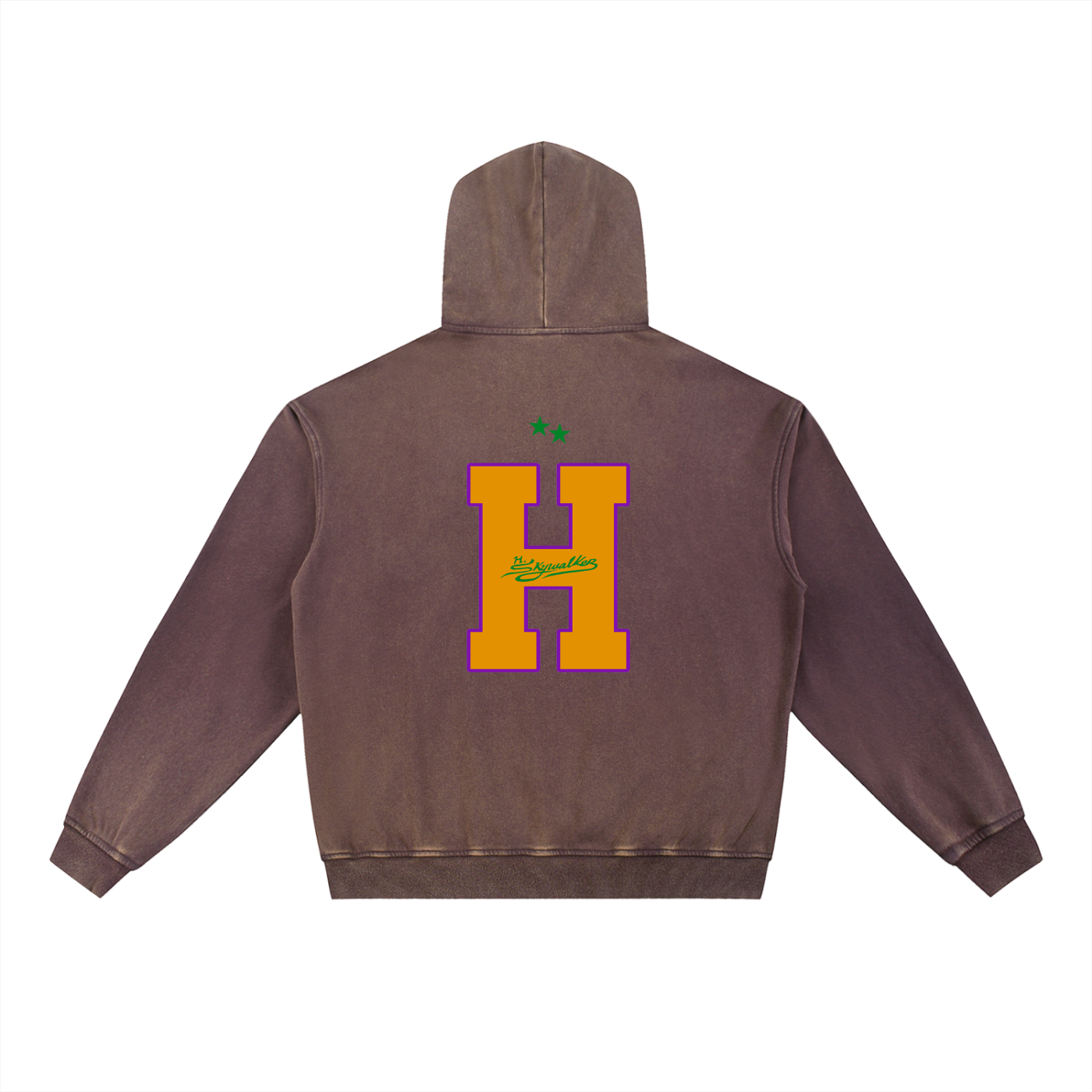 H. Skywalker letterman Vintage Washed Hoodie