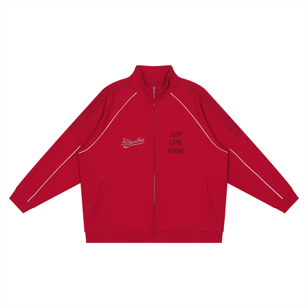 H. Skywalker Art Life Tribe  Reflection Striped Track Jacket