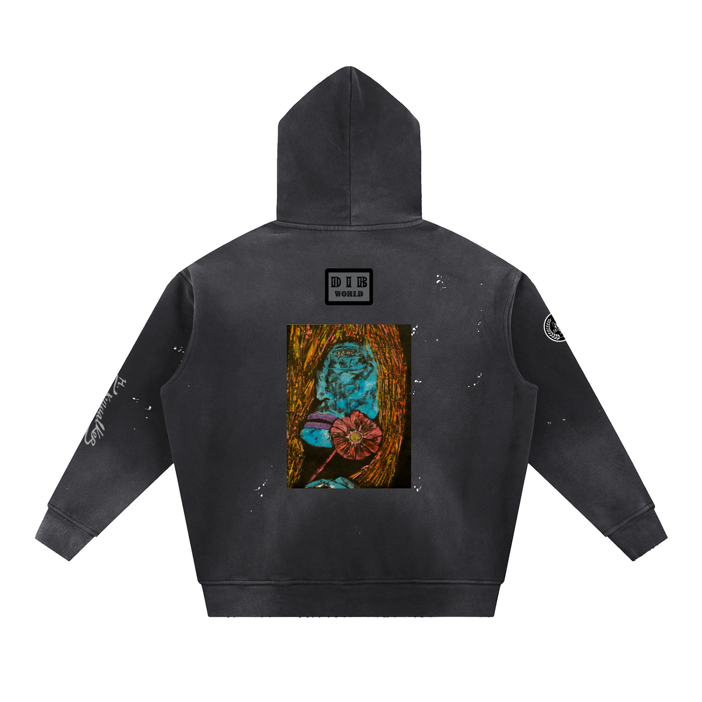 H. Skywalker Art Life Tribe  Washed Fleece Hoodie