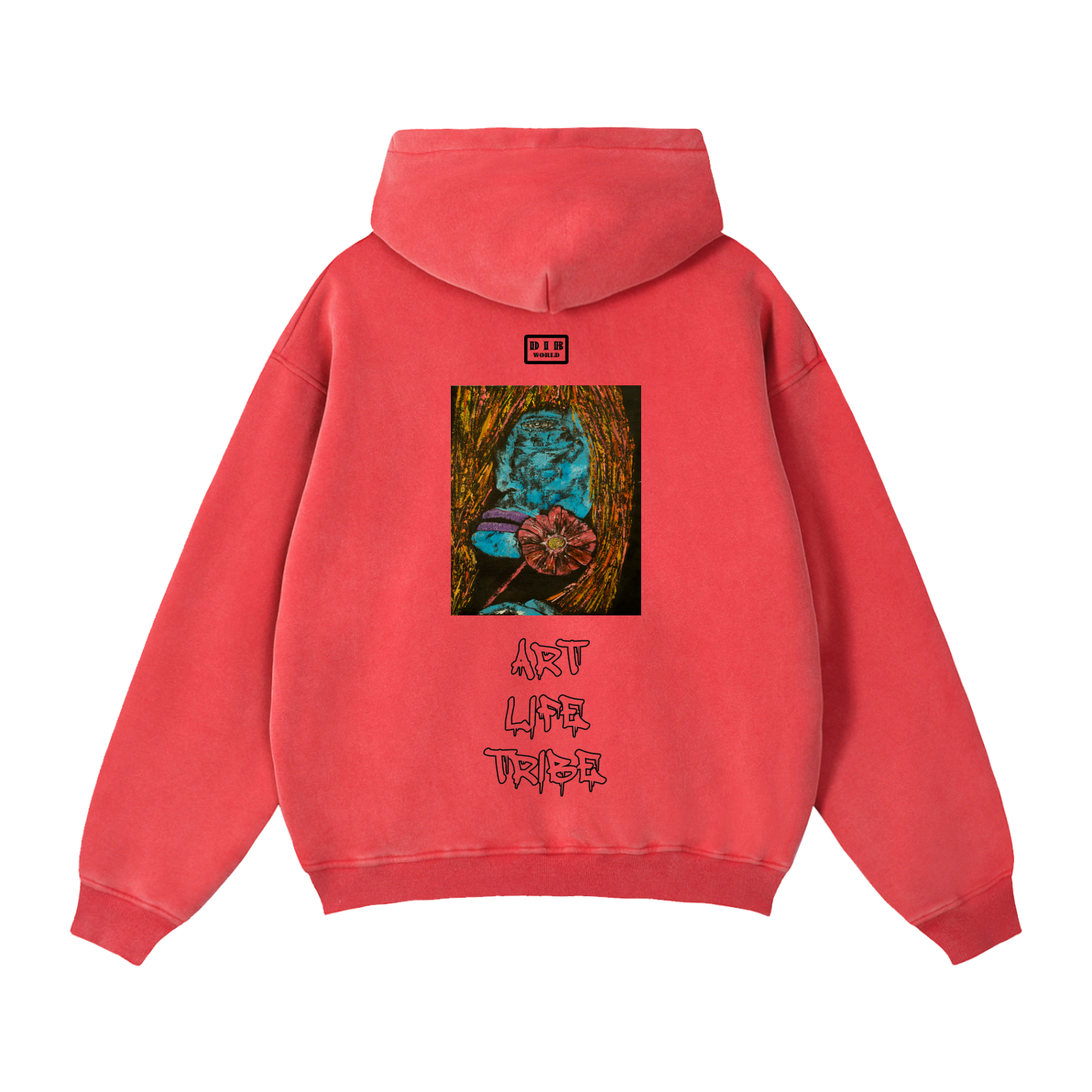 H. Skywalker Art Life Tribe Zip-Through Boxy Fleece Hoodie
